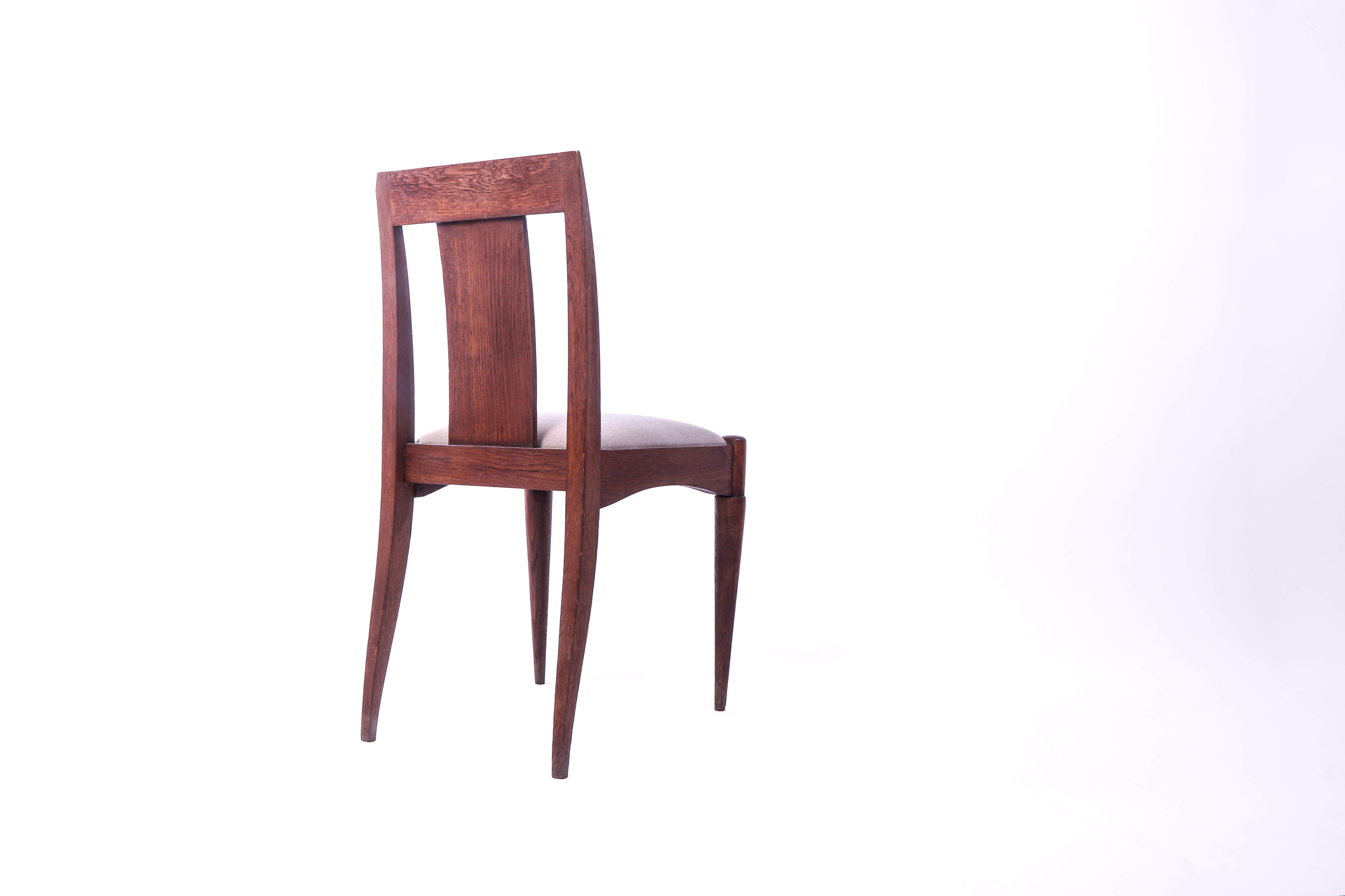 Art déco Jacques-Émile Ruhlmann Paire de chaises du début du XXe siècle pour la Cité Universitaire en vente