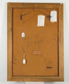 Untitled Haitian Abstract Geometric Colorful Textured Oil Painting