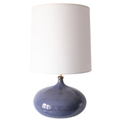 Jacques et Dani RUELLAND Beautiful Purple Ceramic Lamp