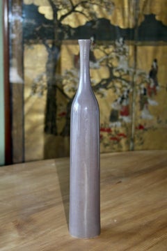 Jacques et Danièle Ruelland vases en céramique émaillée grise