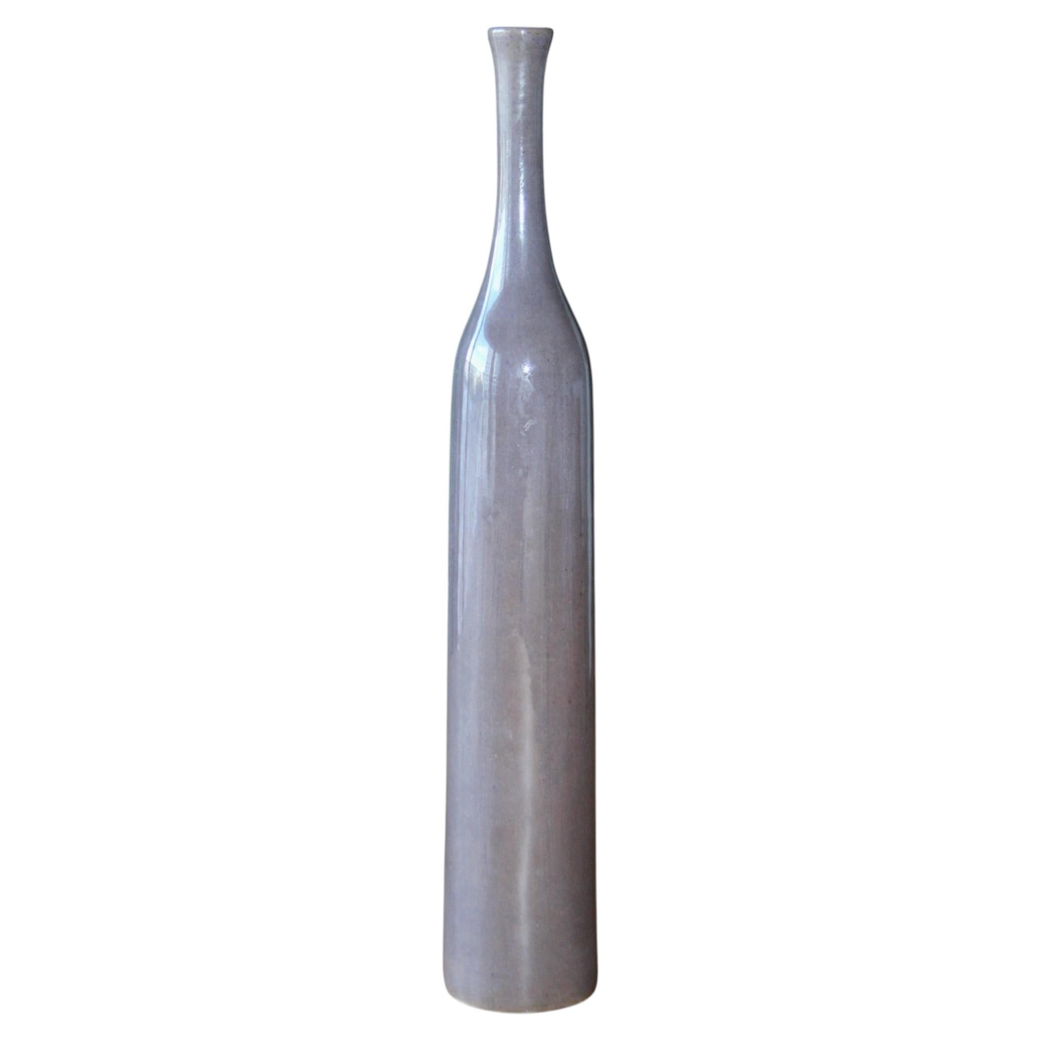 Jacques et Danièle Ruelland gray-glazed ceramic vases