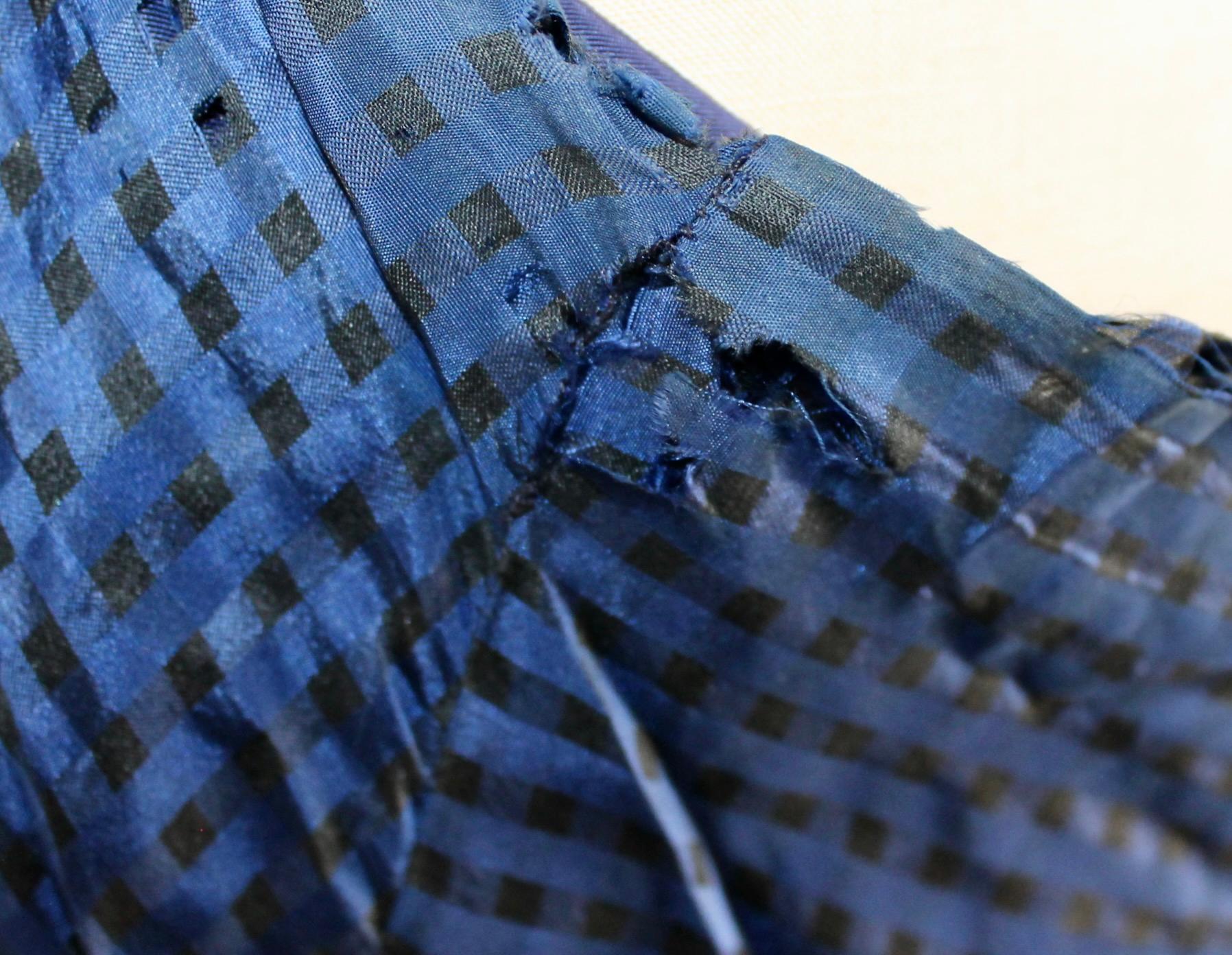 Jacques Fath 1940's Blue Taffeta Gown For Sale 11