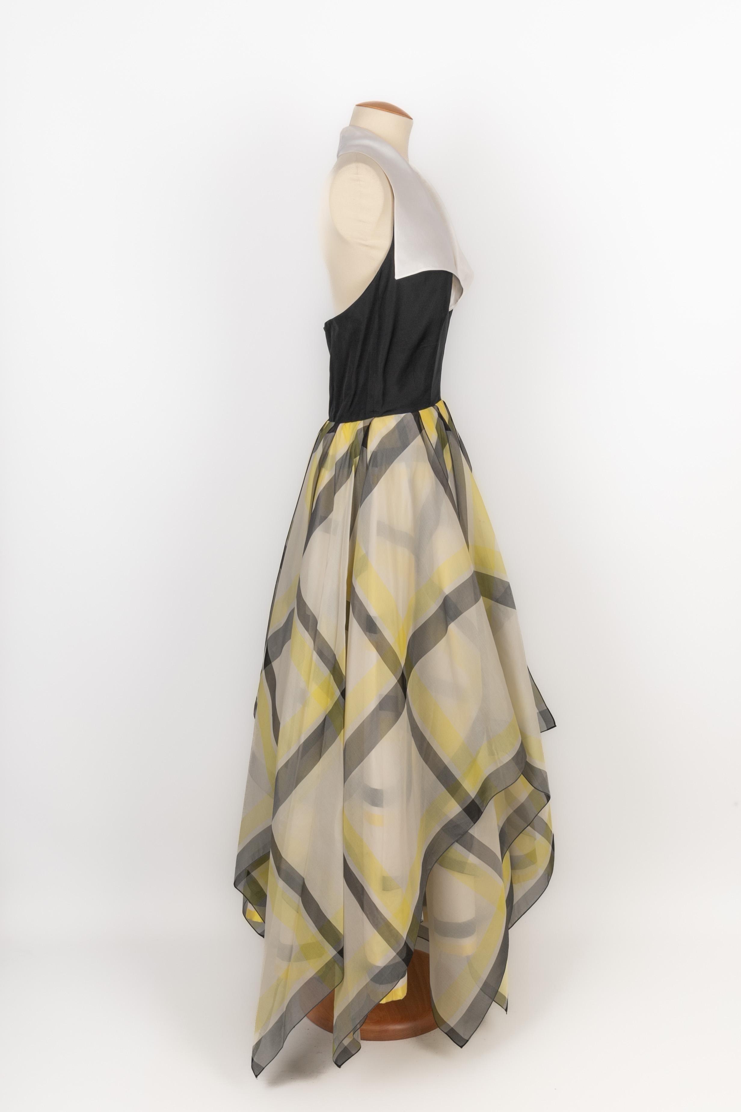 Vestido Jacques Fath Gris en venta