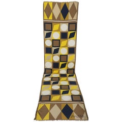 Jacques Fath Graphic Extra Long Silk Scarf, 1950s
