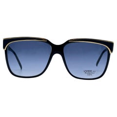 Jacques Fath Paris Vintage Black Acetate Sunglasses Mod. 886-0 FA 01