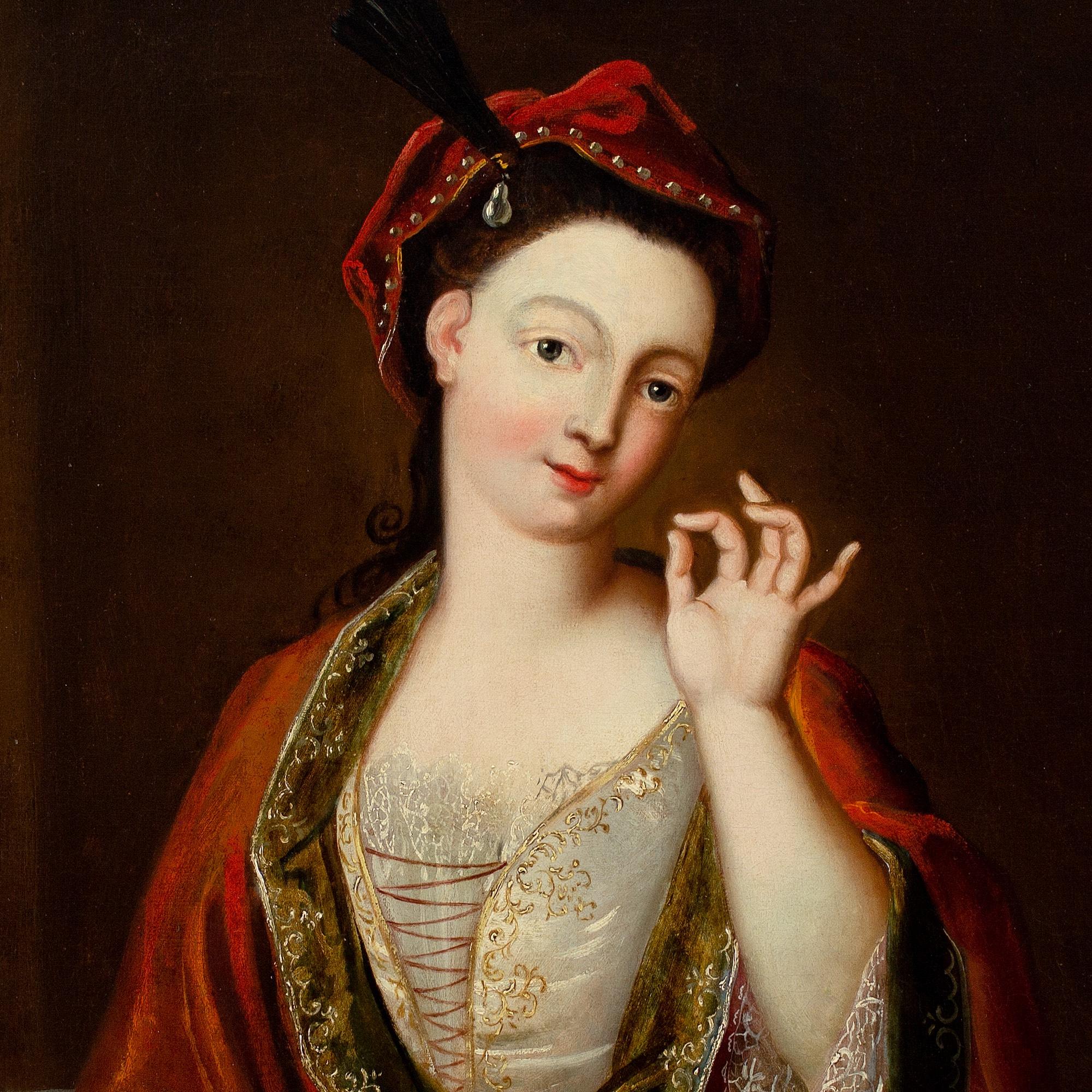 Jacques François Courtin (Circle), Portrait Of A Lady Taking Snuff For Sale 7