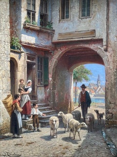 'View of the Main Gate at Wertheim, 1883' by Jacques Carabain ( 1834 – 1933 )