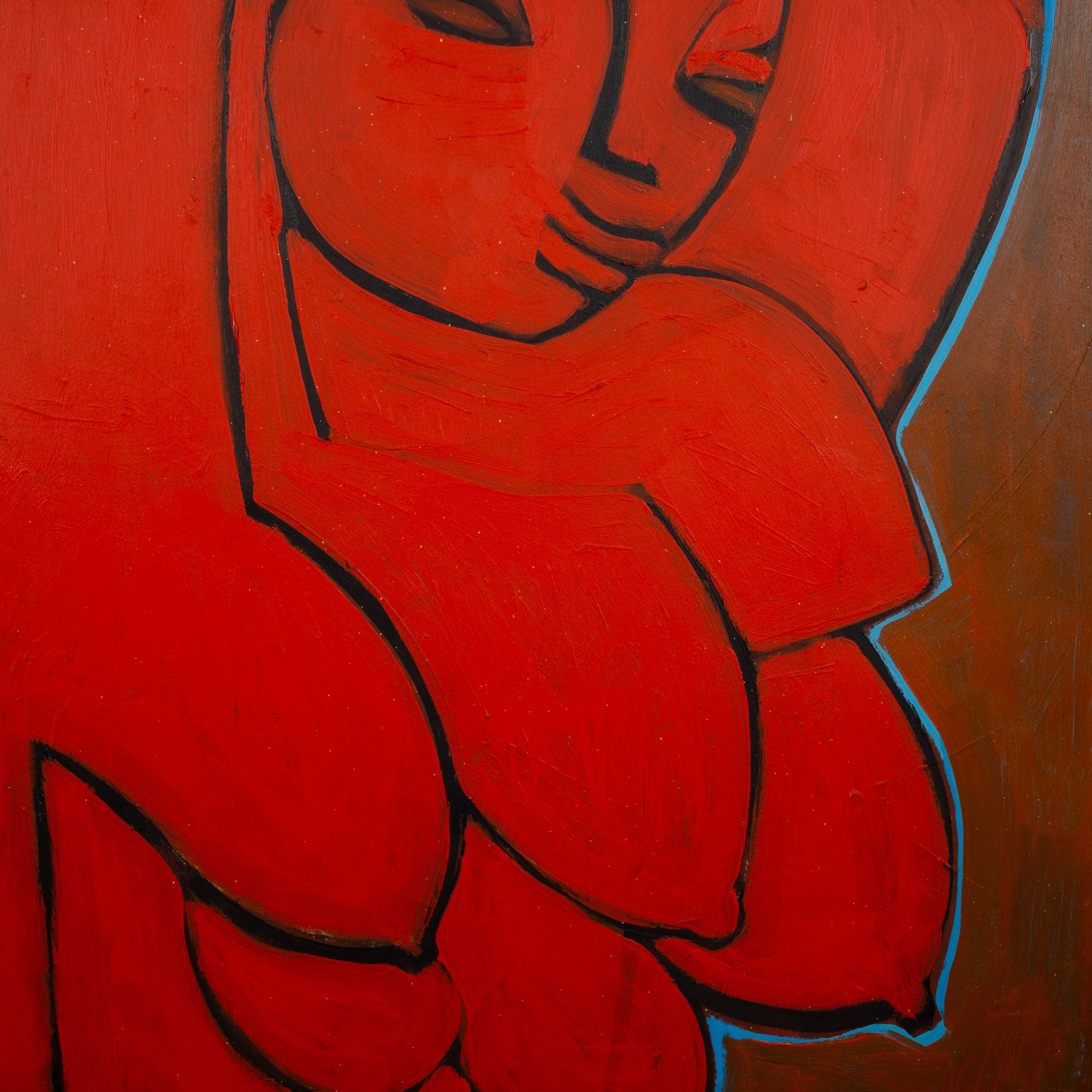 Jacques Gabriel, Öl auf Leinwand, ohne Titel, signiert (Moderne) im Angebot