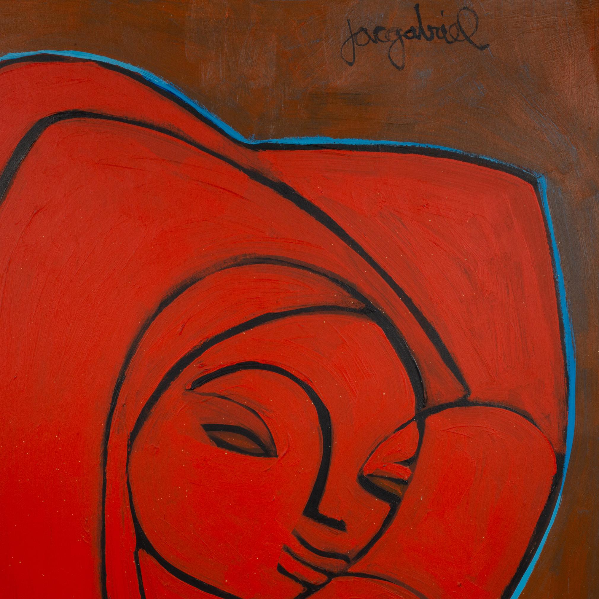 Jacques Gabriel, Öl auf Leinwand, ohne Titel, signiert (Nordamerikanisch) im Angebot
