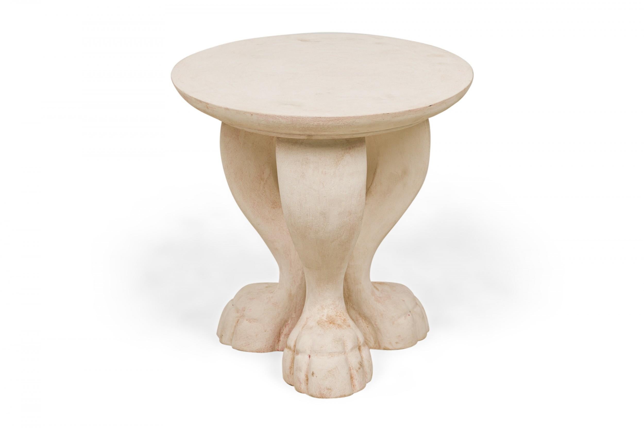 20th Century Jacques Garcia for Baker Furniture Company French Le Lion Stone End / Side Table For Sale