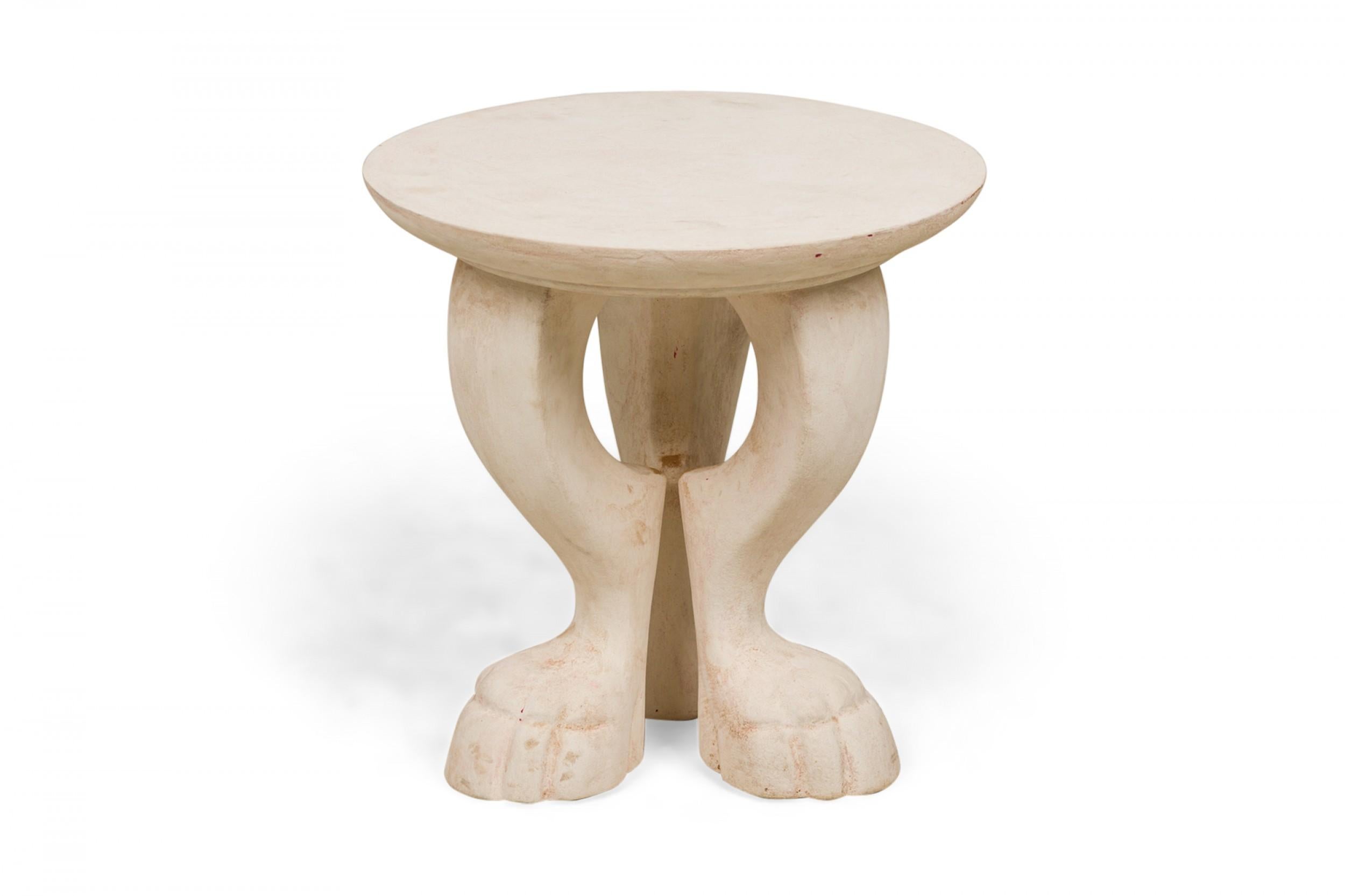 Jacques Garcia for Baker Furniture Company French Le Lion Stone End / Side Table For Sale 1