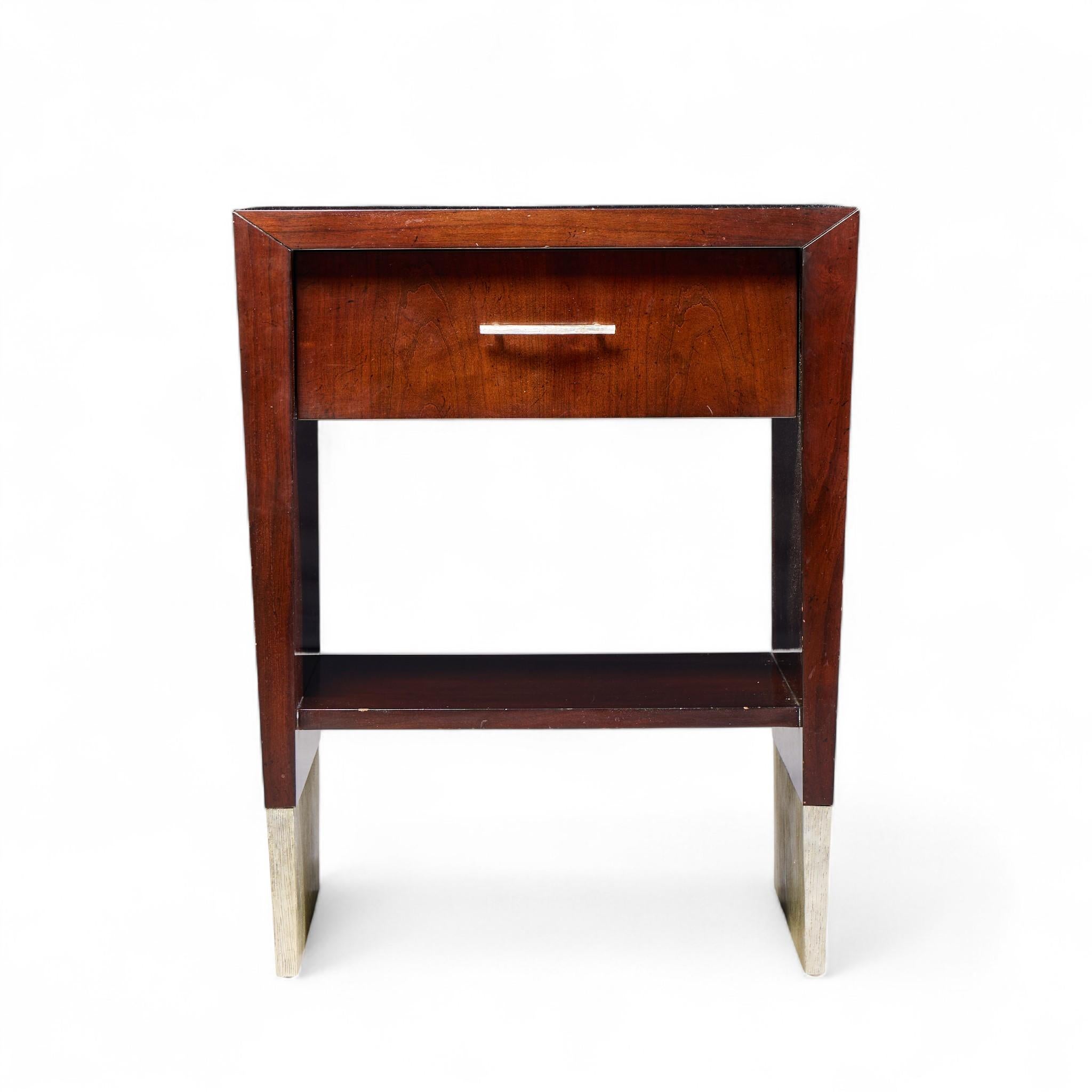 Acajou Jacques Garcia for Baker Furniture Tables de nuit en acajou - Paire en vente