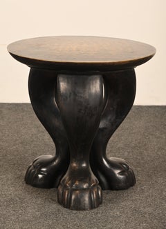 Jacques Garcia pour Baker Table d'appoint "Le Lion" en bronze moulé, années 1990