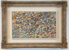 Jacques Germain "Composition" 1965, Oil on Canvas Abstraction Lyrique