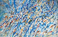 Composition Abstract in Blues