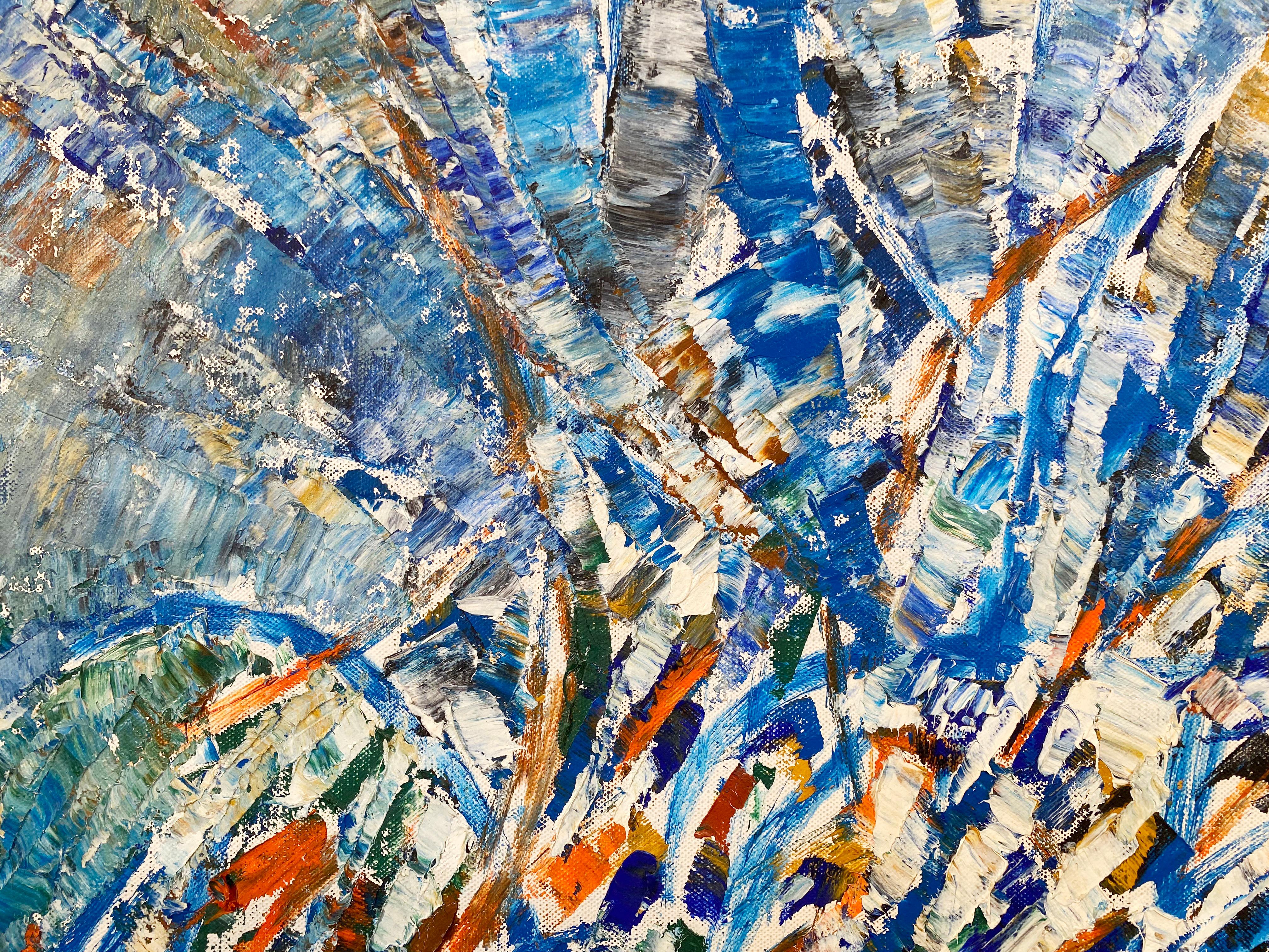 La composizione di Germain è un grande esempio di espressionismo astratto sul fronte francese e il movimento fu chiamato Lirismo.  Movimenti di blu sorprendenti mescolati con una miriade di altri colori sono meticolosamente orchestrati per
