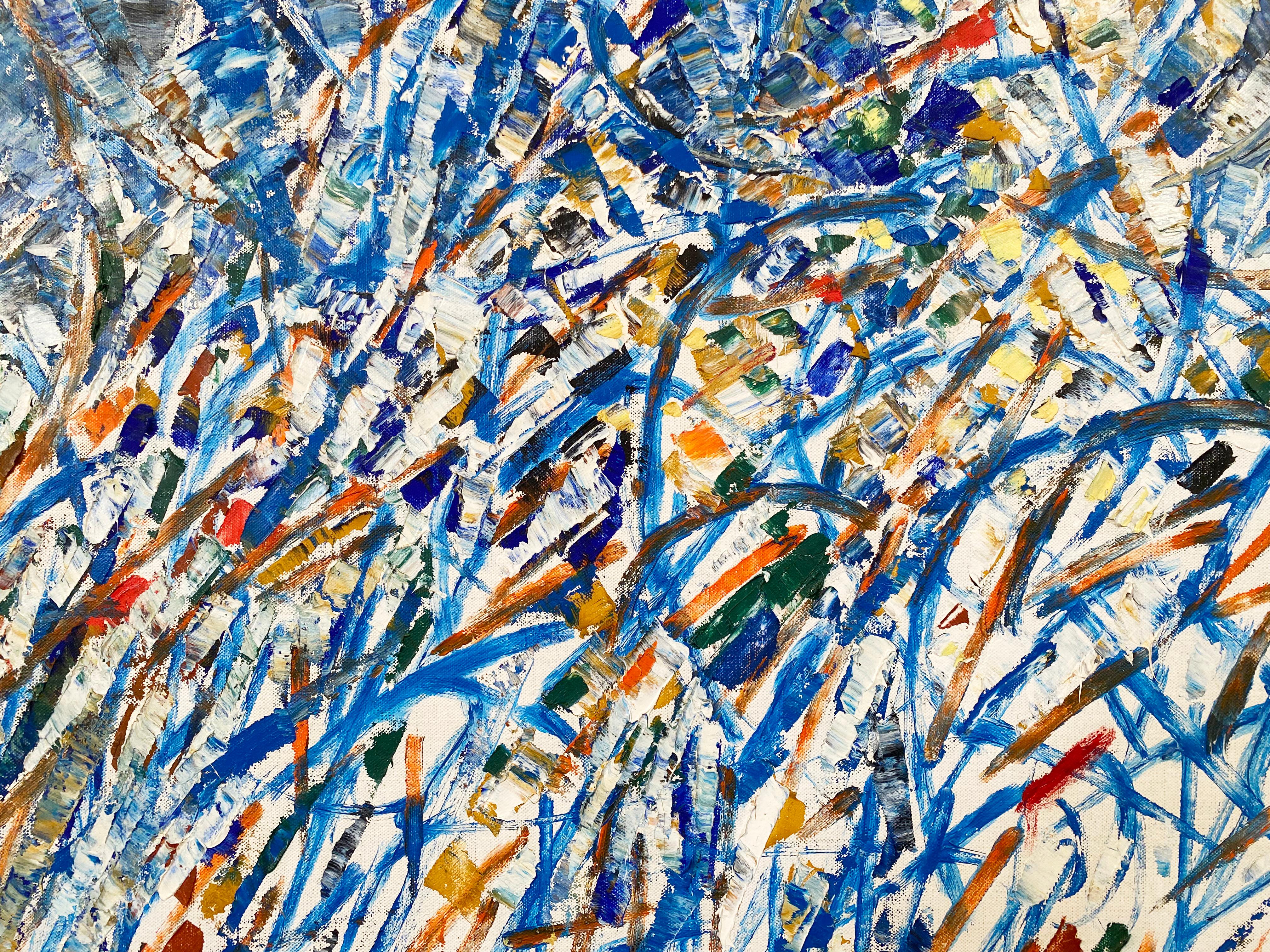Composizione Astratta in Blues in vendita 1