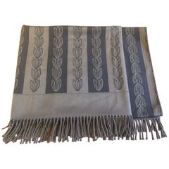 Jacques Gracia Throw by Baker Color Brown and Black Stripe Pattern (Motif de rayures marron et noir)