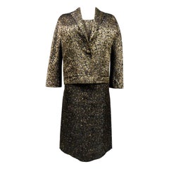 Jacques Griffe Circa 1960 Haute Couture Silk Satin Dress & Jacket Set