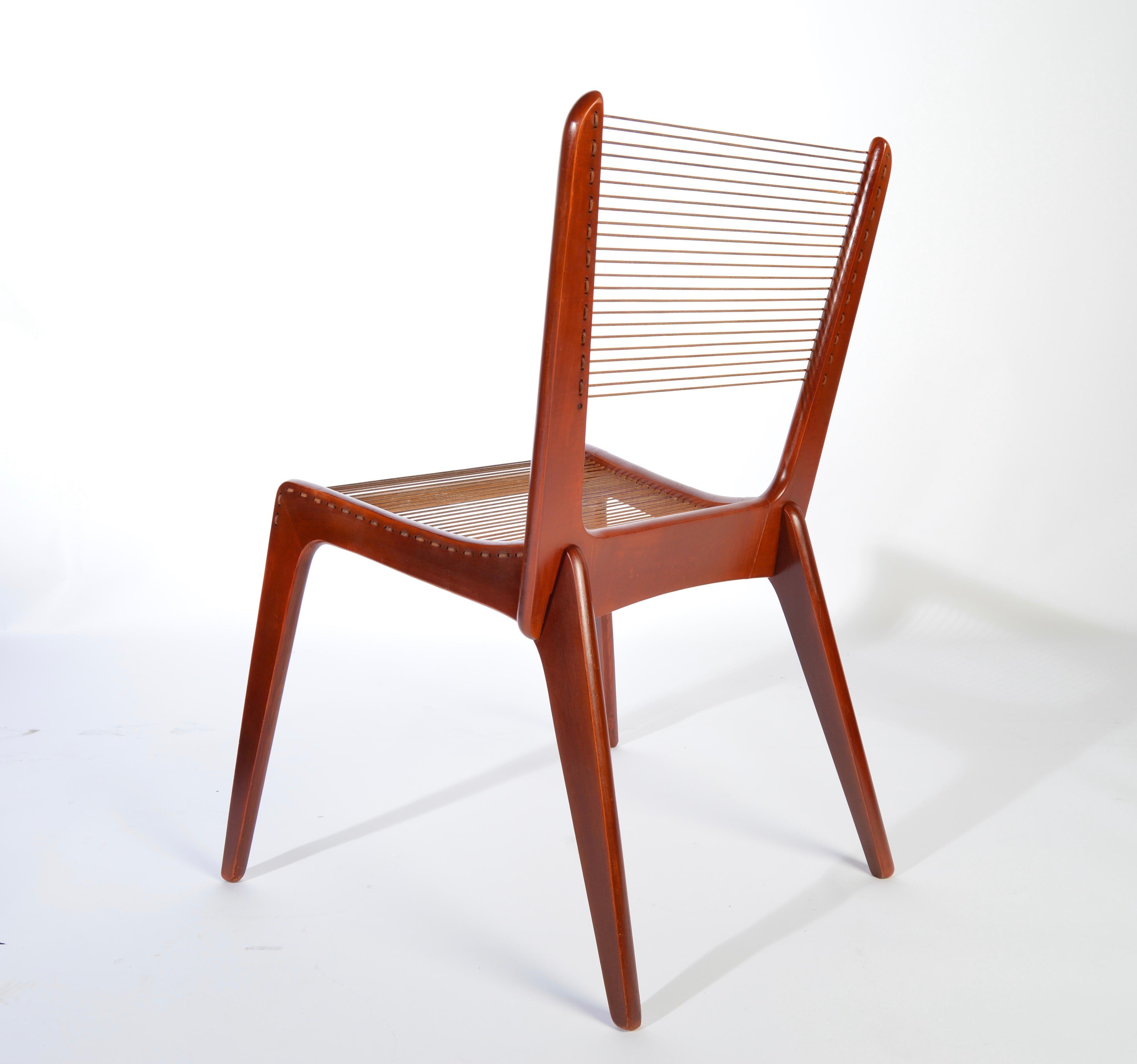 Canadian Jacques Guillon Cord Chair