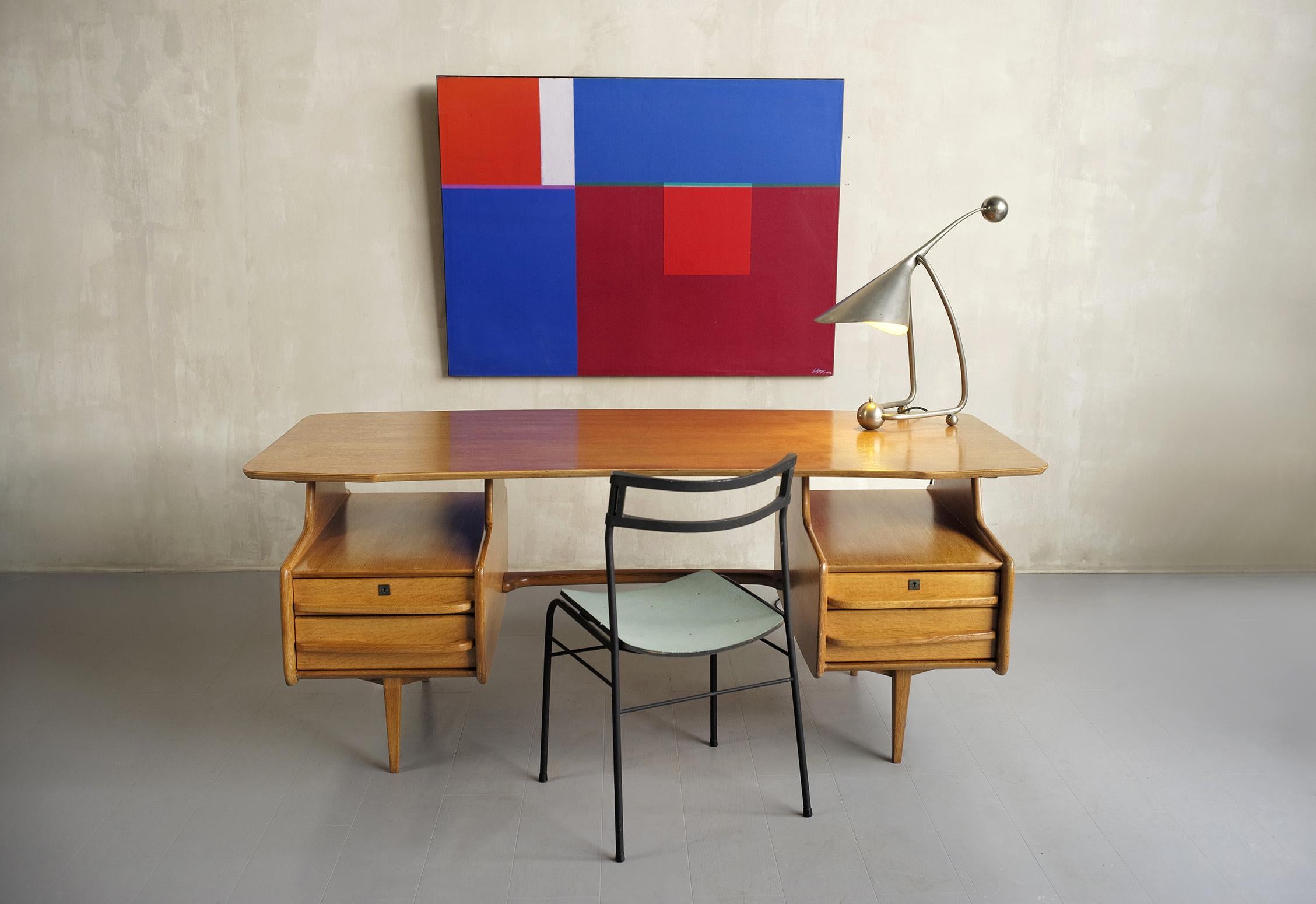 Jacques Hauville, Executive Desk for Bema France 1950 For Sale 5