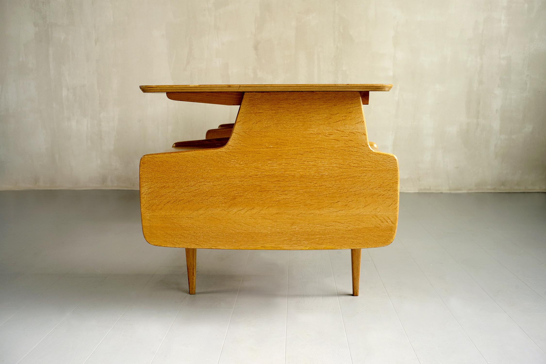 French Jacques Hauville, Executive Desk for Bema France 1950 For Sale