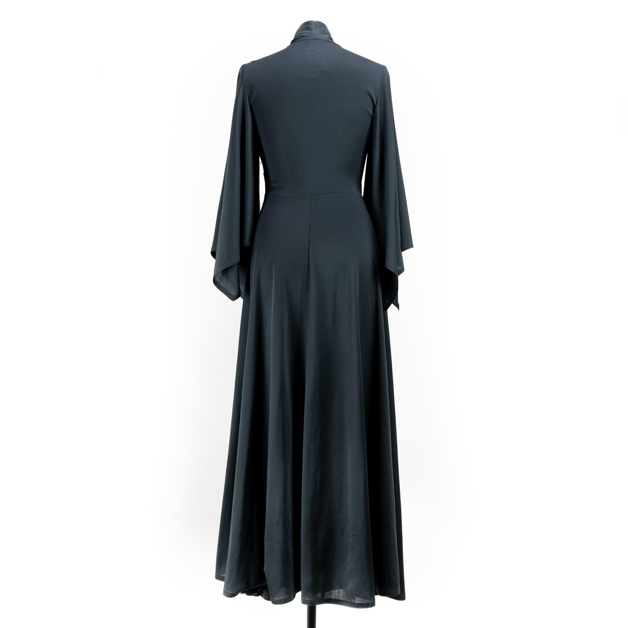 Black Jacques Heim black long dress
