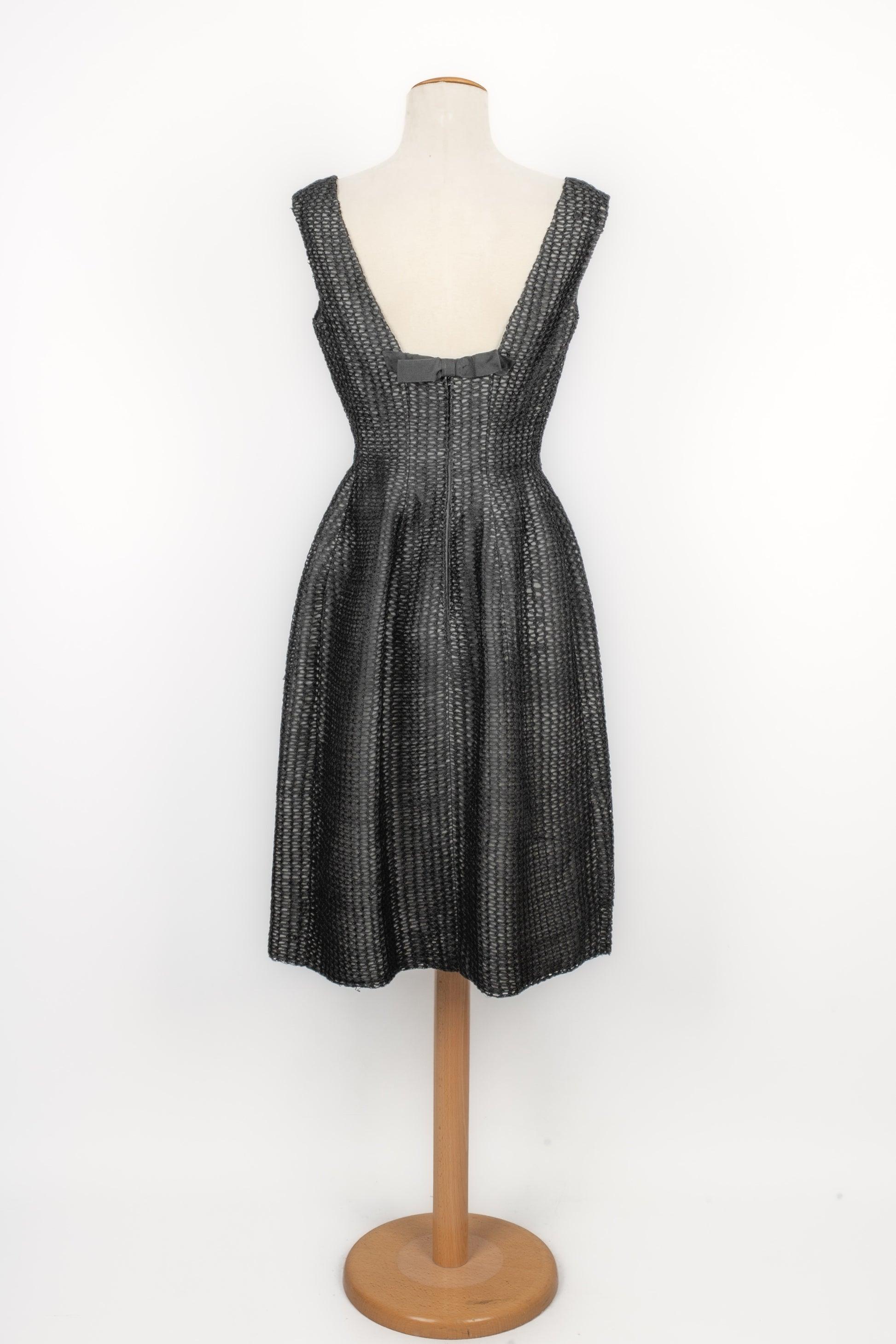 Jacques Heim Vestido vintage negro de largo medio Negro en venta