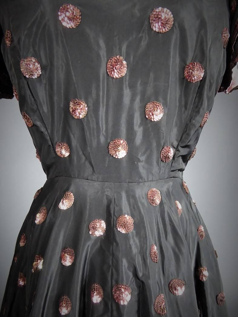 A French Jacques Heim Haute Couture Dress numbered 15365 Circa 1950 5