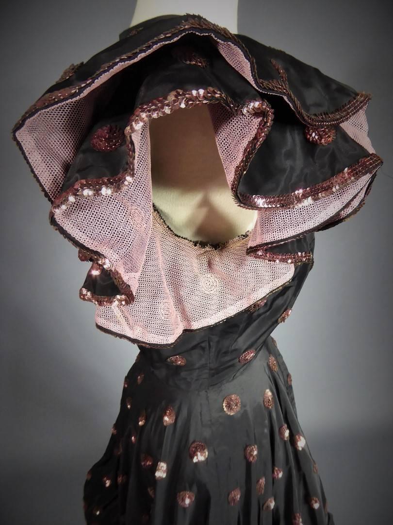 A French Jacques Heim Haute Couture Dress numbered 15365 Circa 1950 7