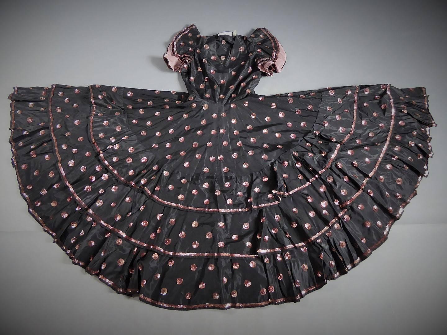 A French Jacques Heim Haute Couture Dress numbered 15365 Circa 1950 3