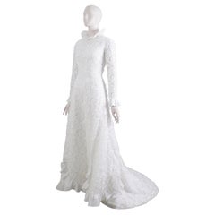 Jacques Heim Vintage 60s Ivory Lace Wedding Dress By Les mariées de Jacques Heim