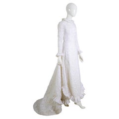 Jacques Heim Vintage 60s Elfenbein Spitze Brautkleid von Les mariées de Jacques Heim