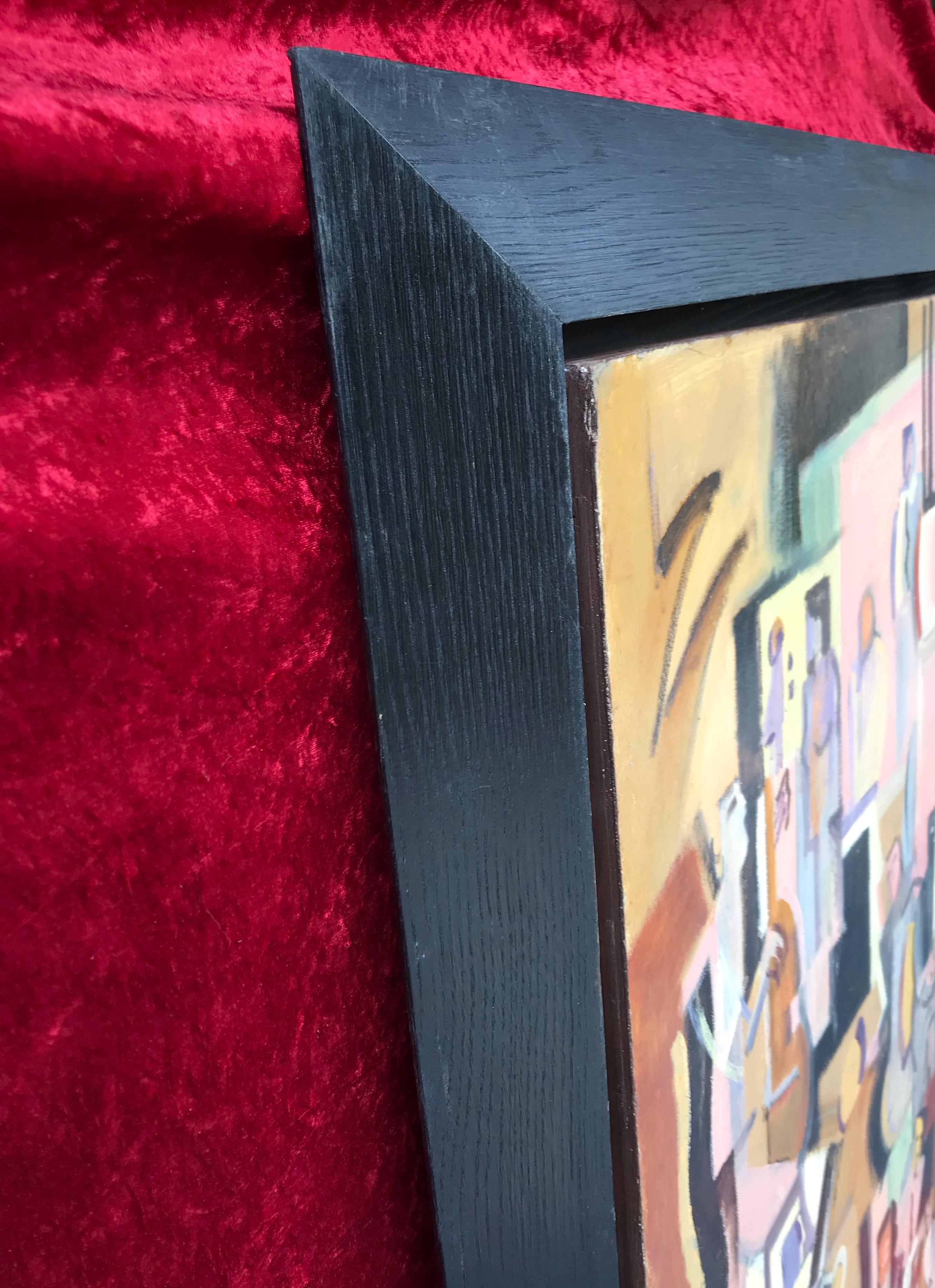 Musicisti jazz - Painting Cubismo di JACQUES HENRI GUYOT
