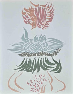 Untitled - Original lithograph by J. Hérold - 1974