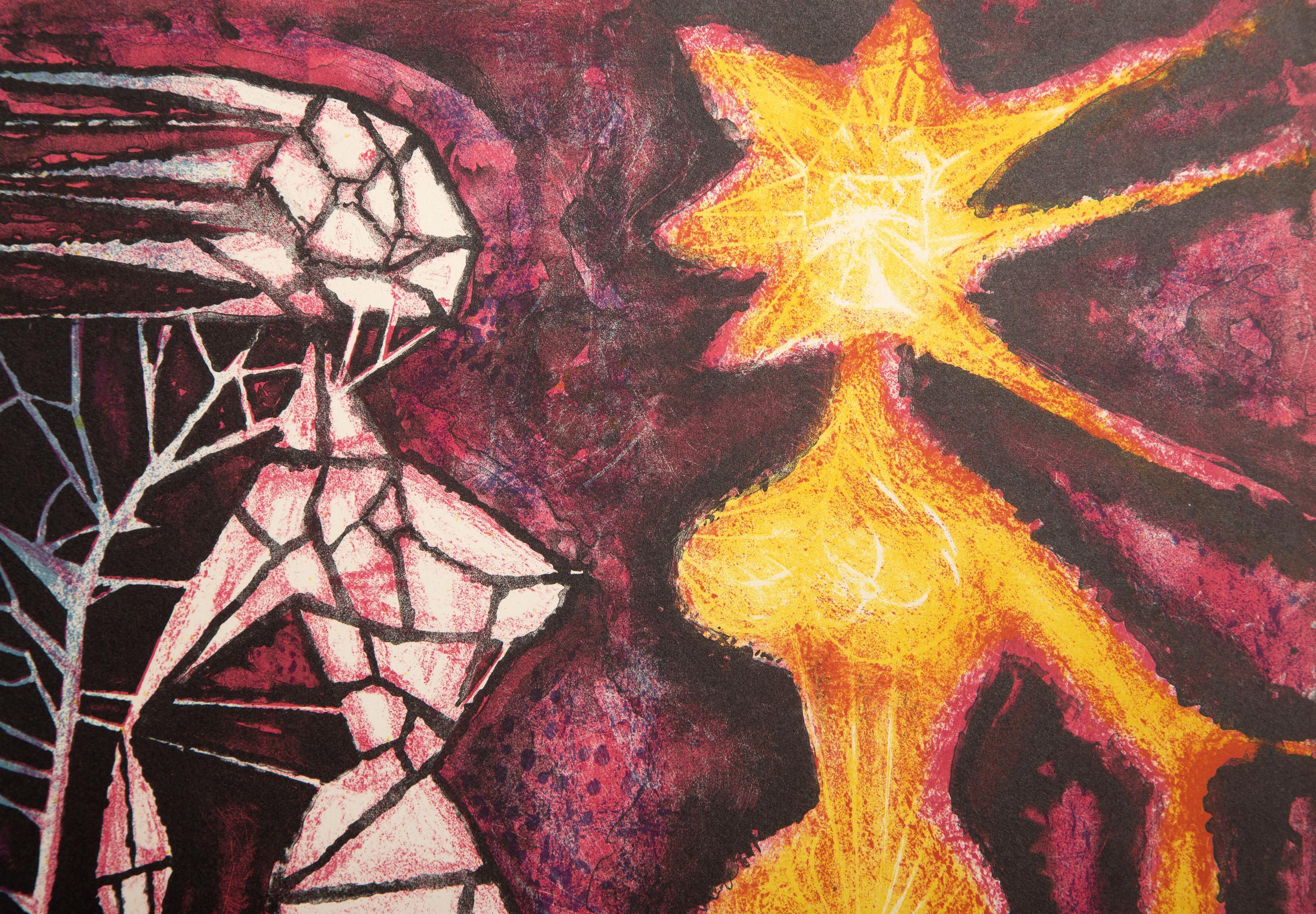 Personnages Surrealistes, litografia surrealista di Jacques Herold in vendita 1