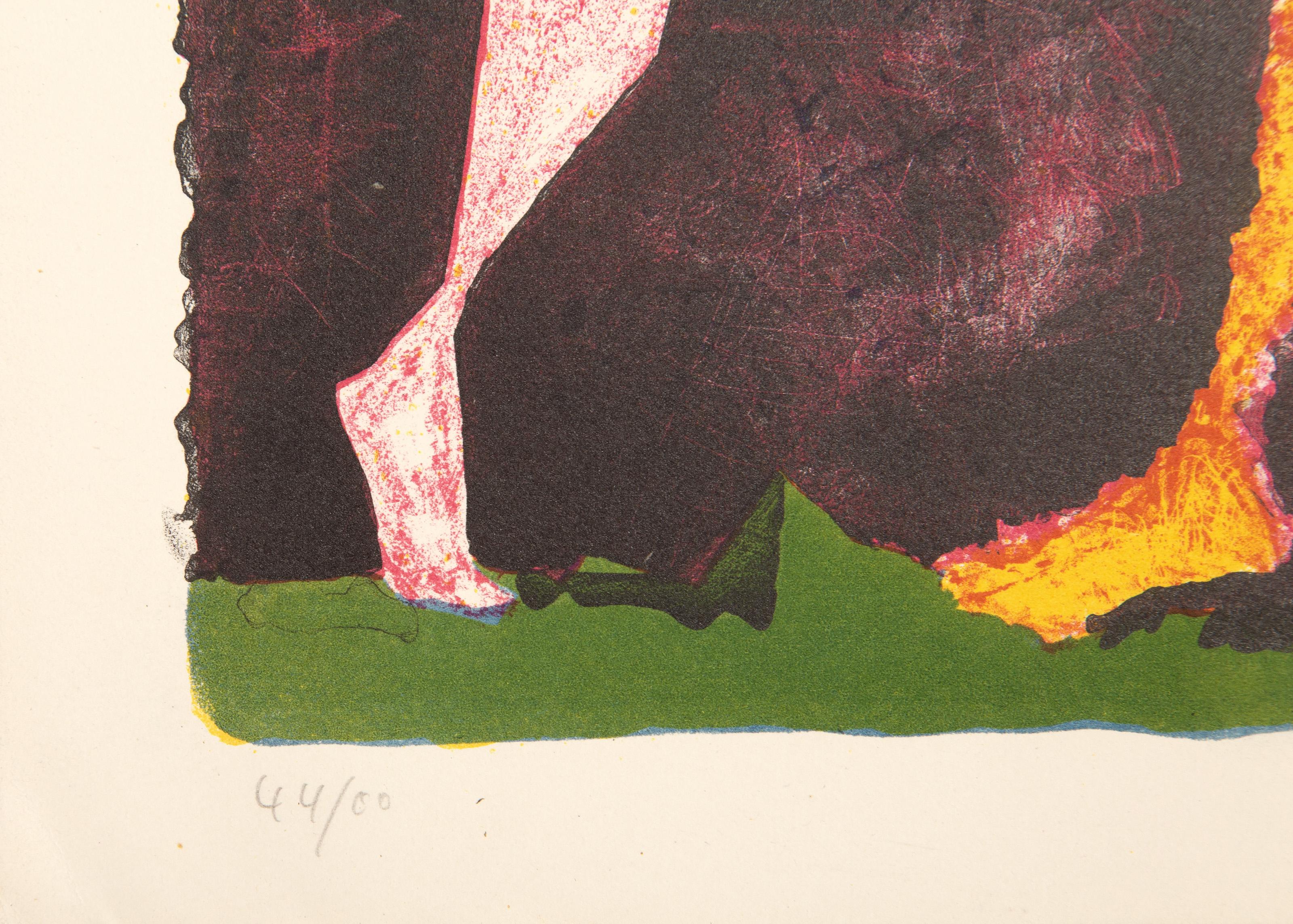 Personnages Surrealistes, litografia surrealista di Jacques Herold in vendita 2