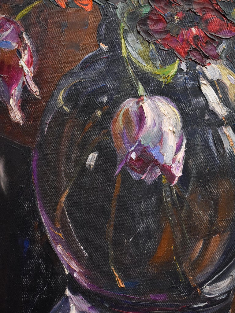 Flower Still-life - Jacques Hervens _ Belgium - Impressionist - Bright - Colours For Sale 6