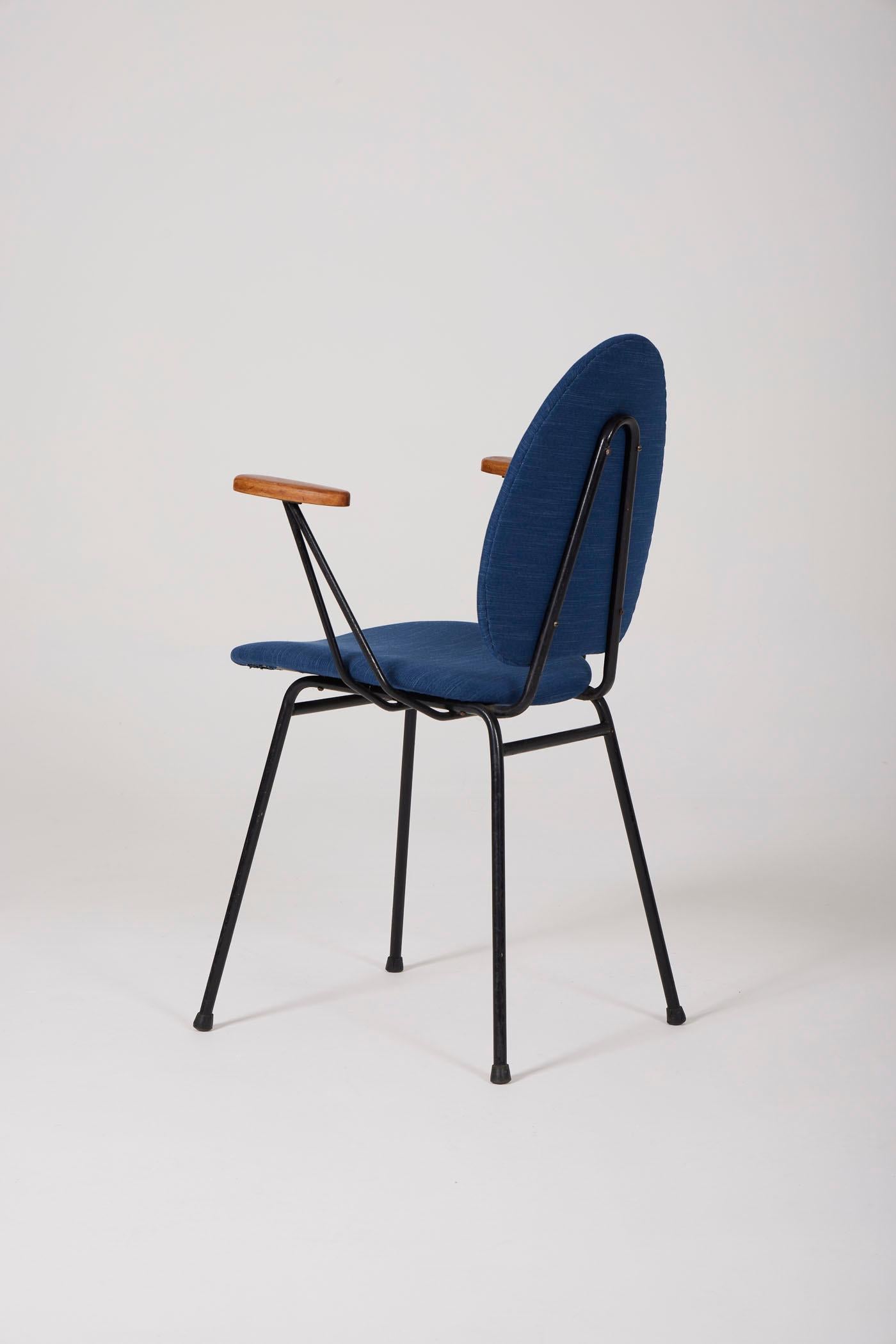 20th Century Jacques Hitier Armchair, 1950s For Sale