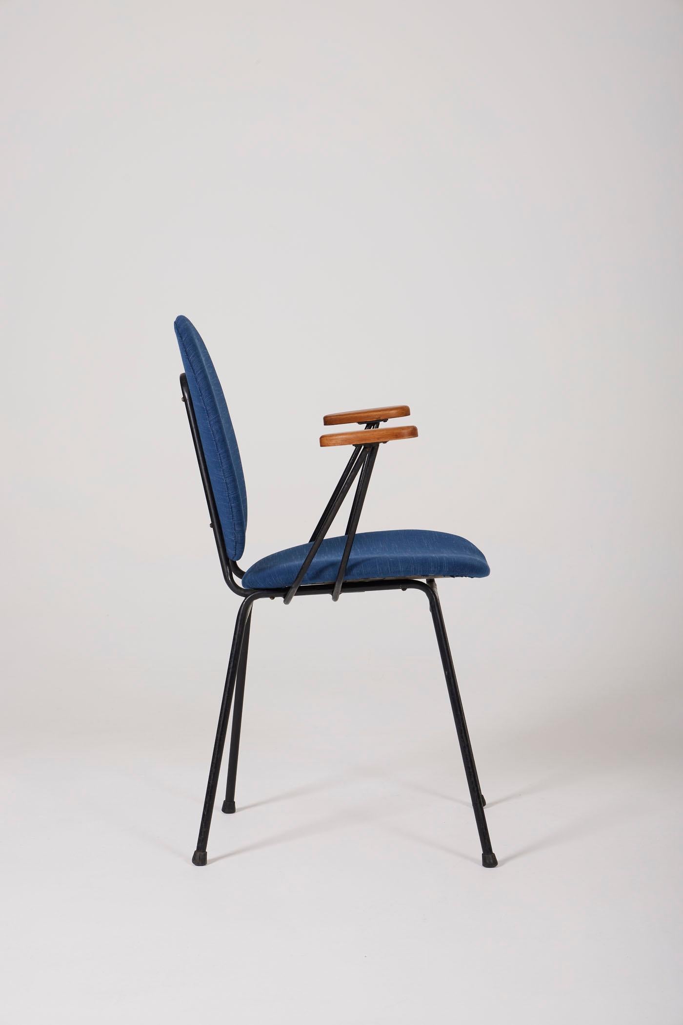 Jacques Hitier Armchair, 1950s For Sale 2