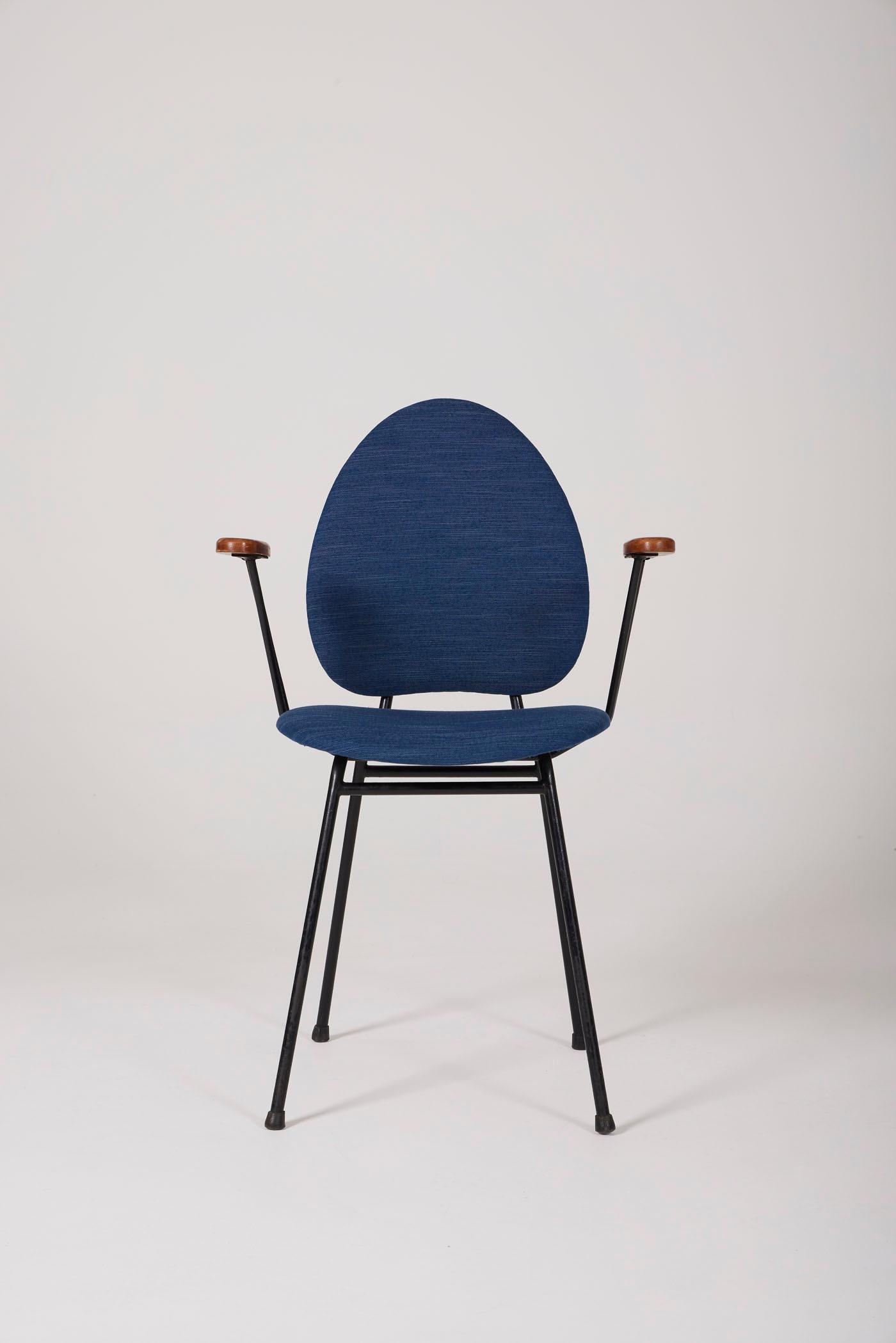 Jacques Hitier Armchair, 1950s For Sale 4