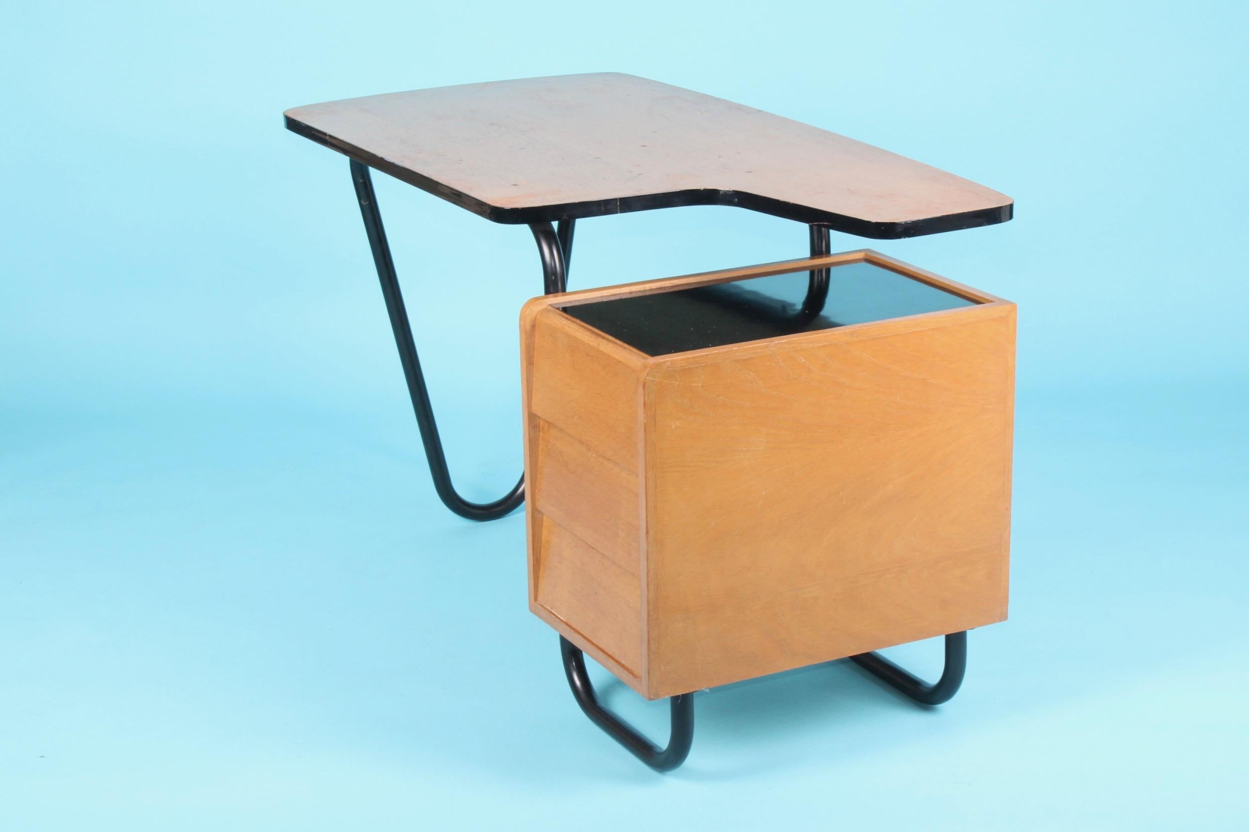 Mid-20th Century Jacques Hitier Desk for Mobilor