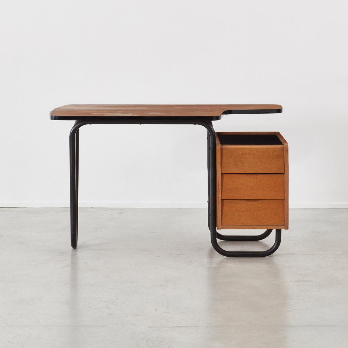French Jacques Hitier Desk for Mobilor, France, circa 1950