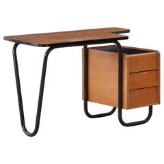 Vintage Jacques Hitier Desk for Mobilor, France, circa 1950