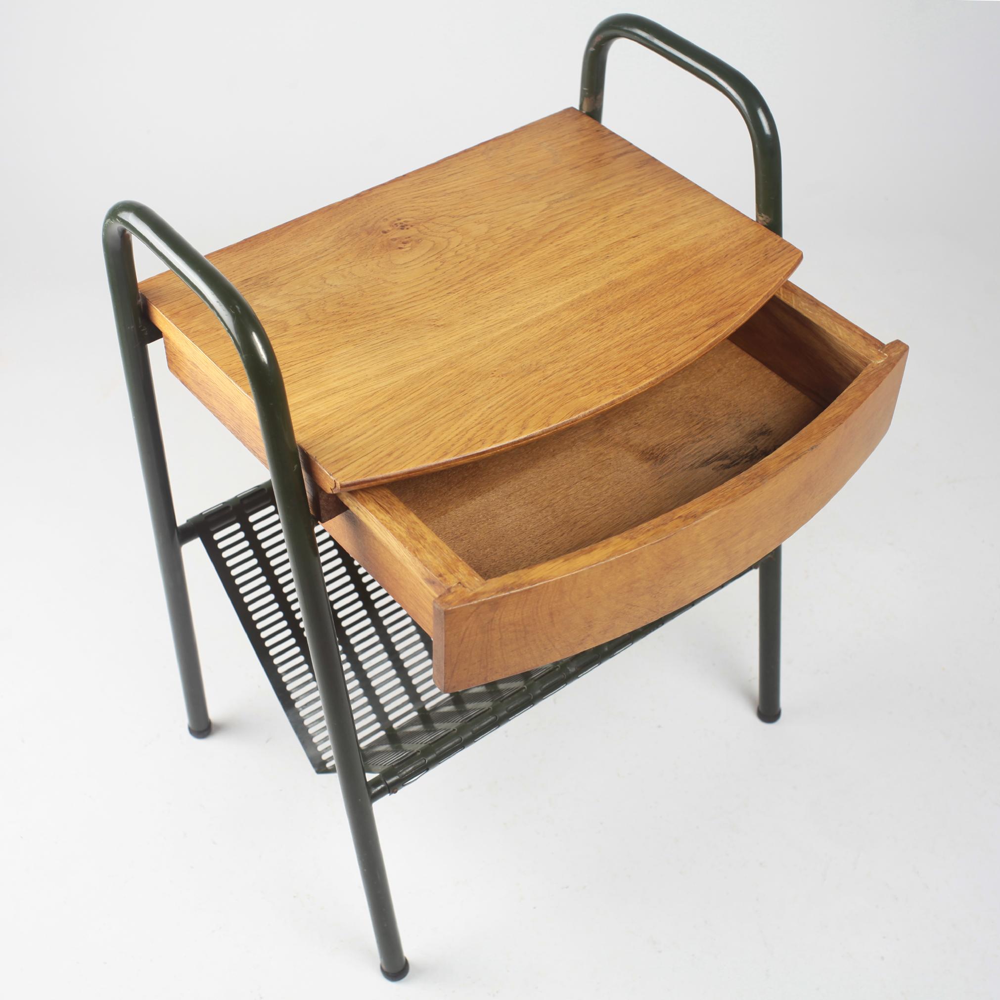Jacques Hitier Nightstand Miami Series for Tubauto, France, 1950 6