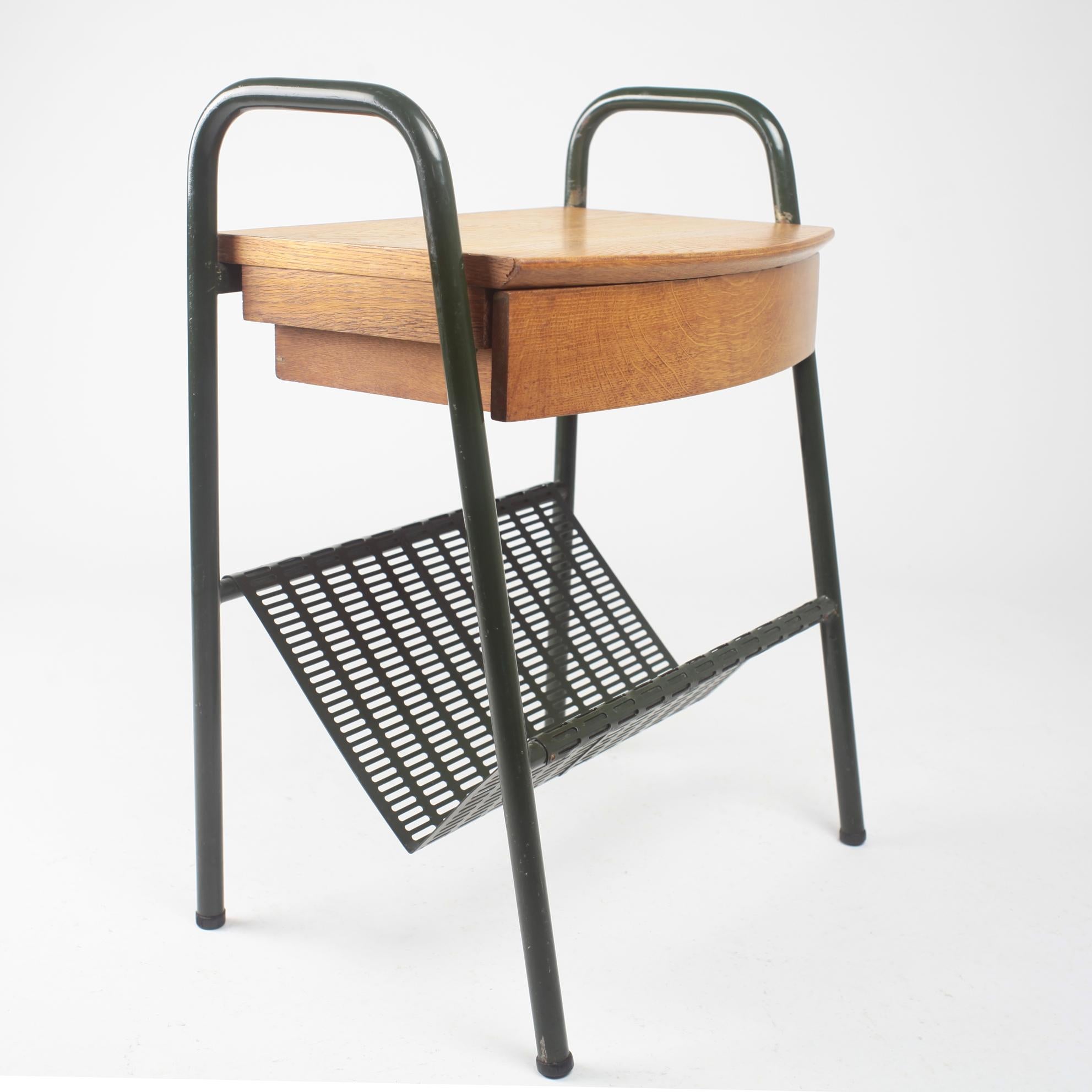 Mid-20th Century Jacques Hitier Nightstand Miami Series for Tubauto, France, 1950