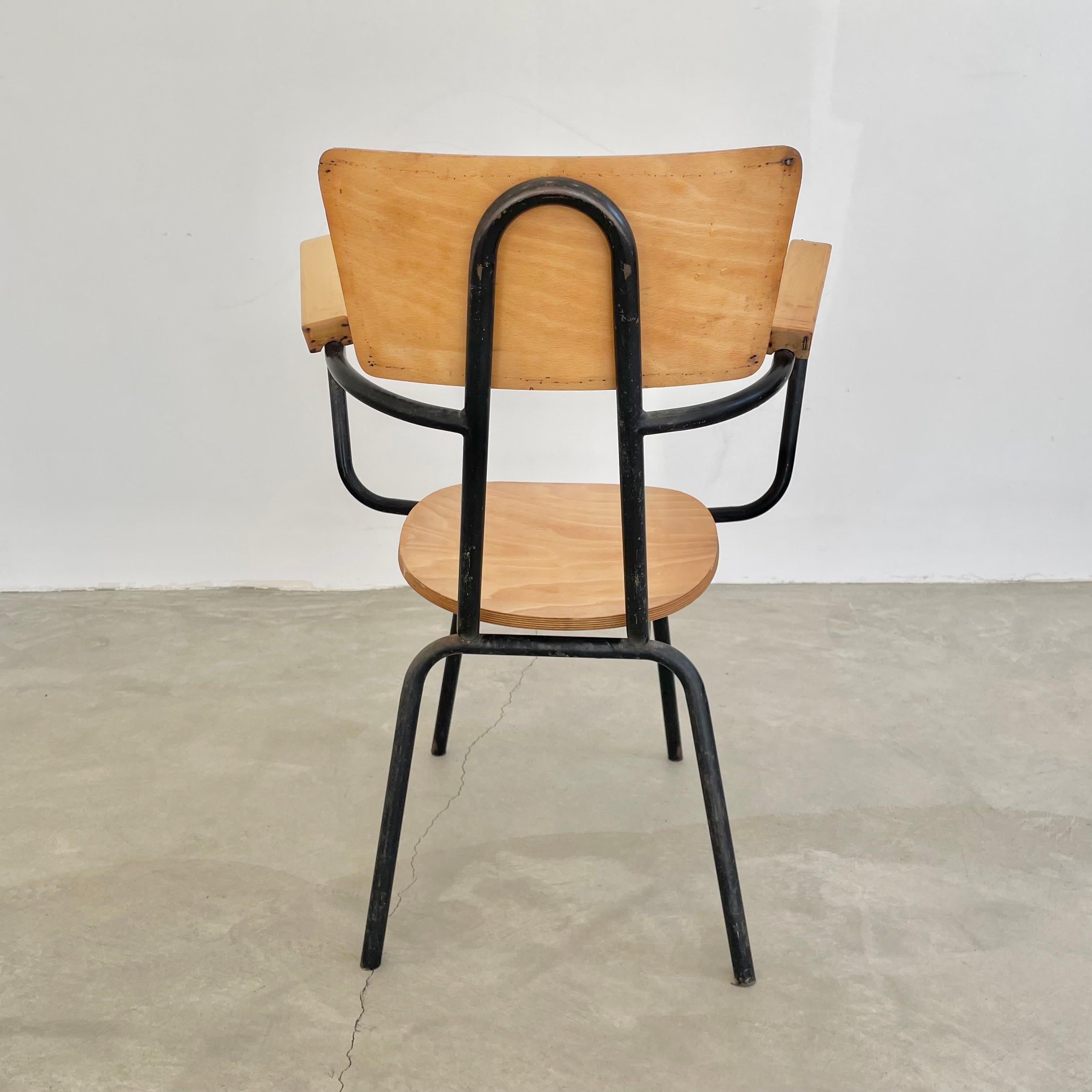 Mid-20th Century Jacques Hitier Sculptural Armchair, 1950s France For Sale