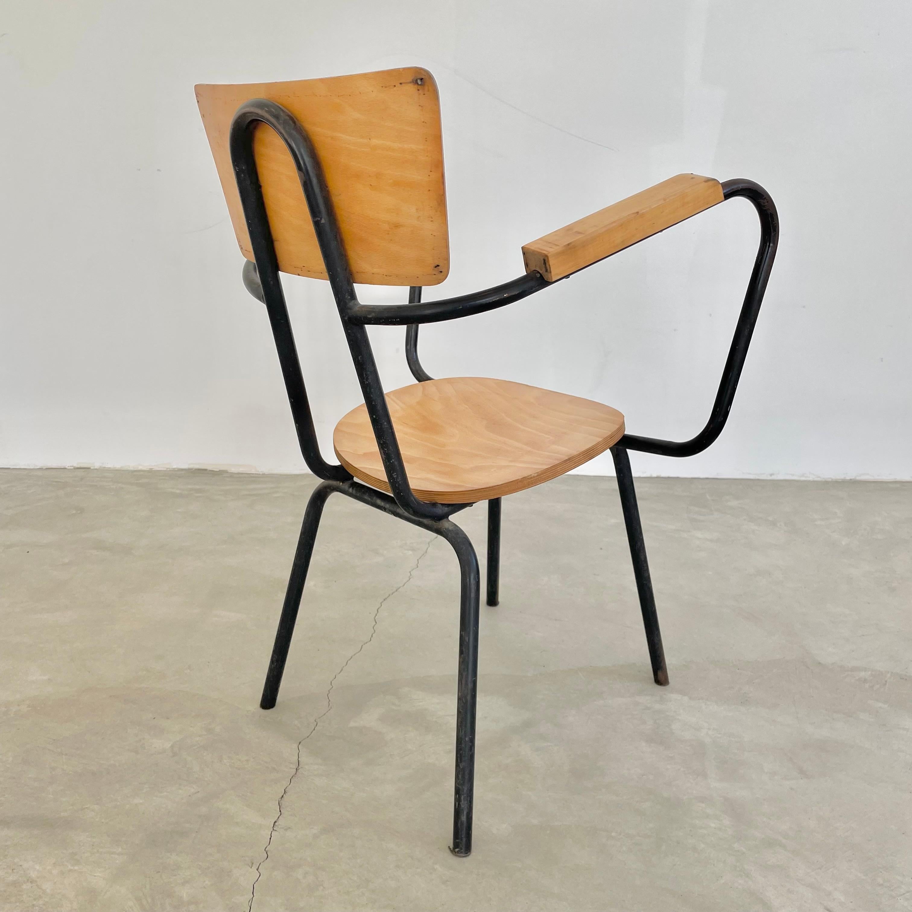 Jacques Hitier Skulpturaler Sessel, 1950er Jahre, Frankreich (Metall) im Angebot
