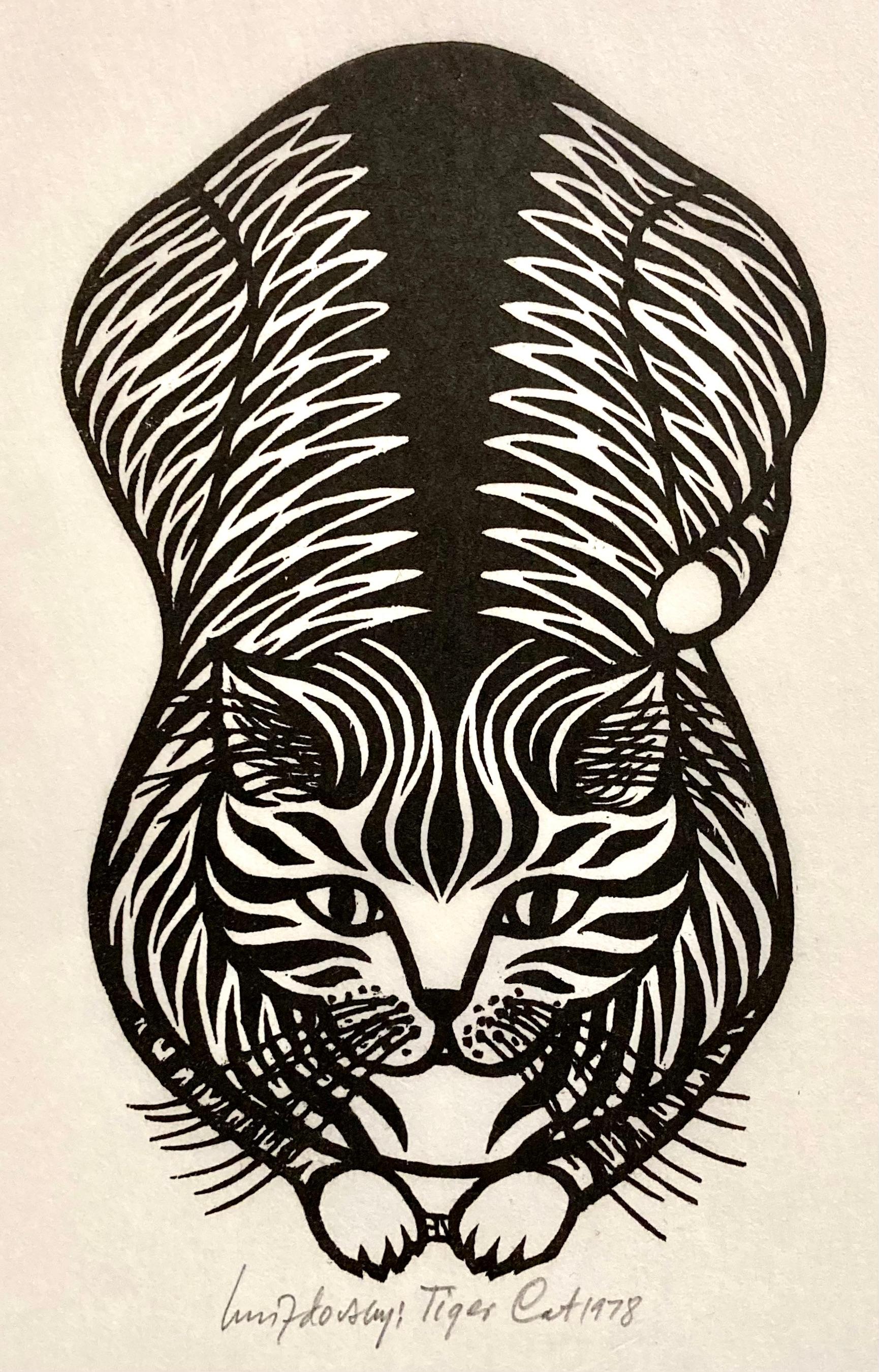 Tiger Cat - Print by Jacques Hnizdovsky