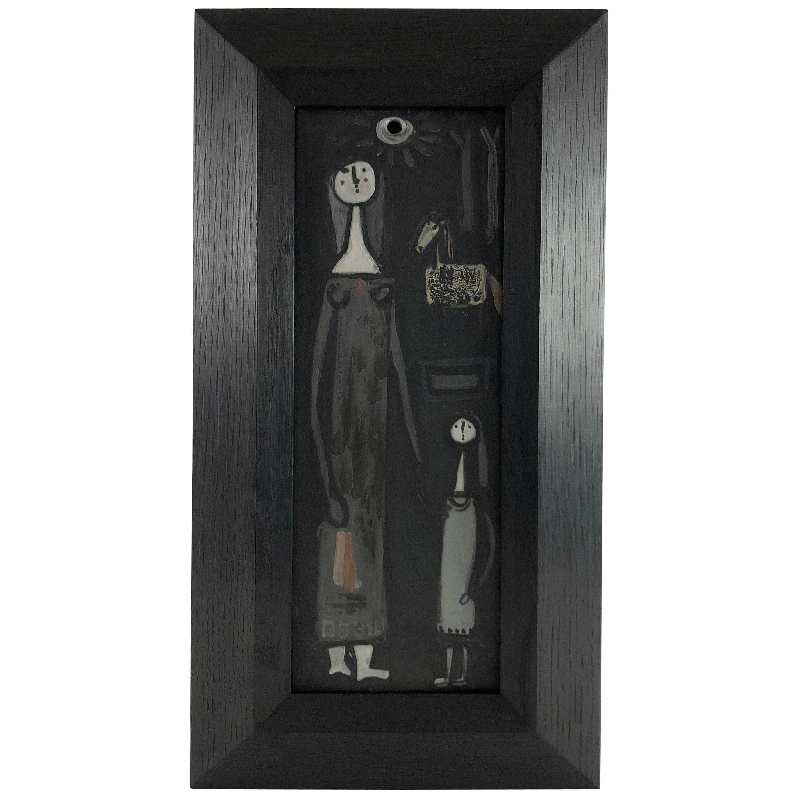 Jacques Innocenti, Framed Ceramic Panel For Sale